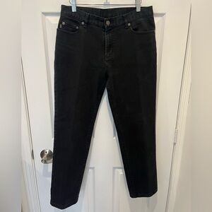 Lauren Ralph Lauren Vintage Black Straight Leg High Waisted Jeans 10 Western 90s